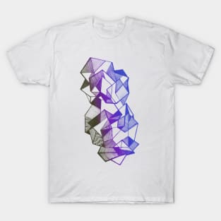 Geometric triangles art abstract T-Shirt